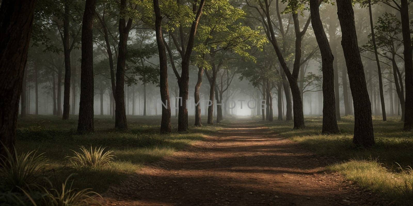 Beautiful misty forest by NeuroSky