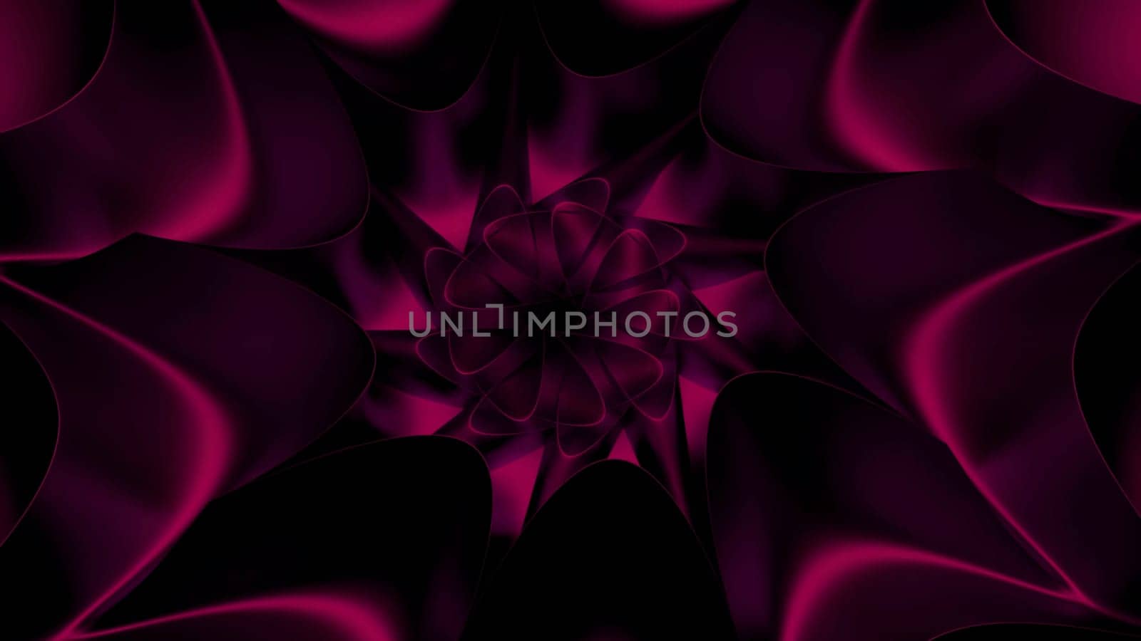 Green and pink background.Design.A bright rounded neon tunnel in abstraction that rotates in different directions. High quality 4k footage