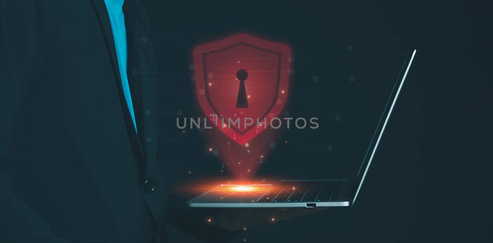Cyber security and password login concept, Hands uses computer and entering username and password of data network, log in with laptop to digital information system, Online data protection concept