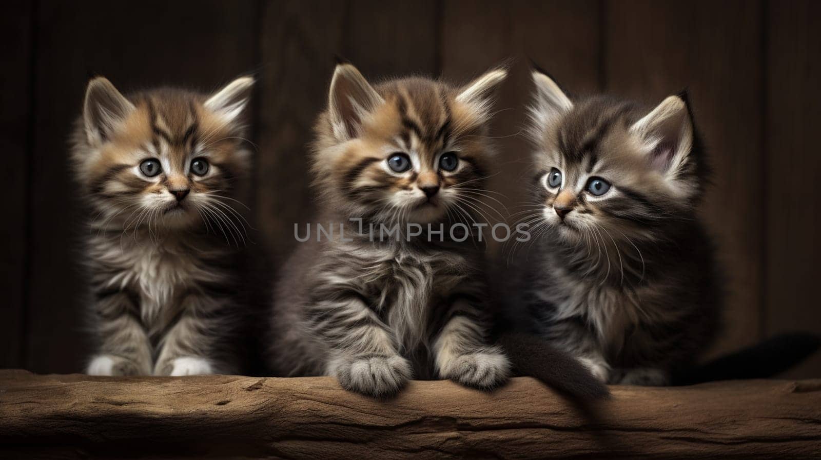 little kittens. selective focus. Generative AI, by mila1784