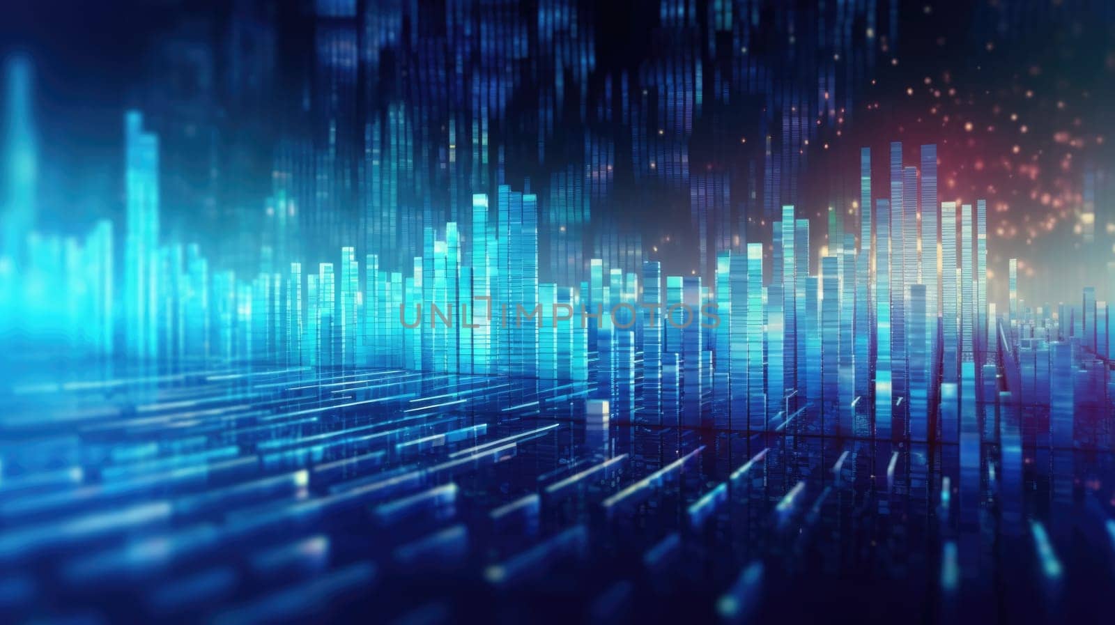 abstract tech futuristic digital background, ai