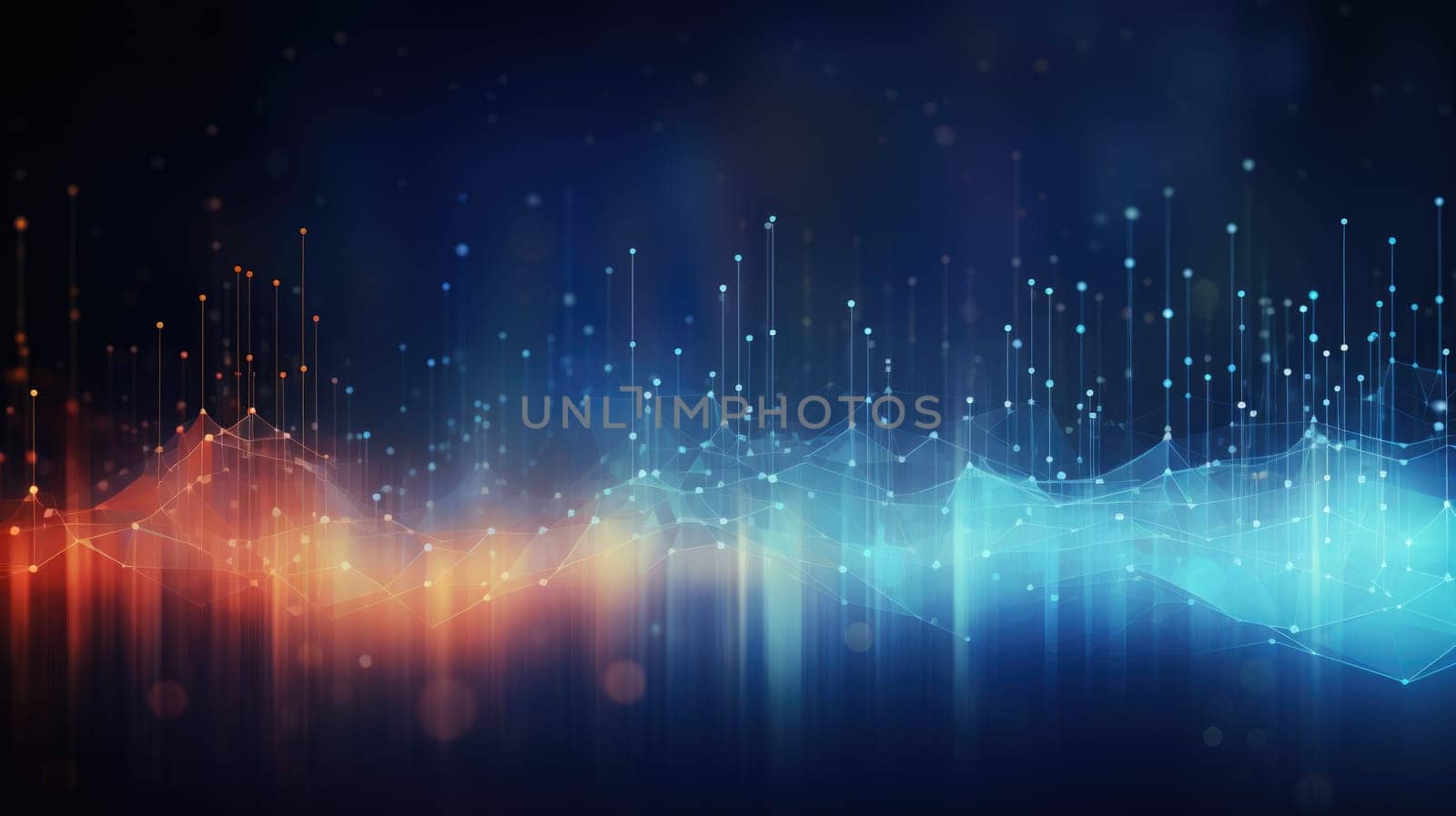 abstract tech futuristic digital background, ai