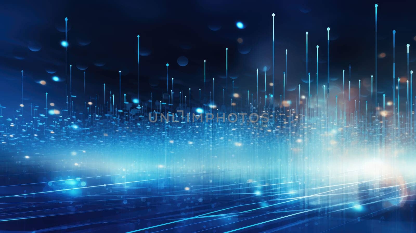abstract tech futuristic digital background, ai