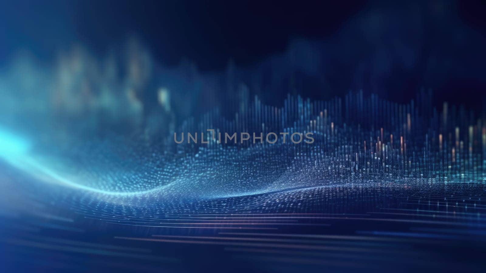 abstract tech futuristic digital background, ai