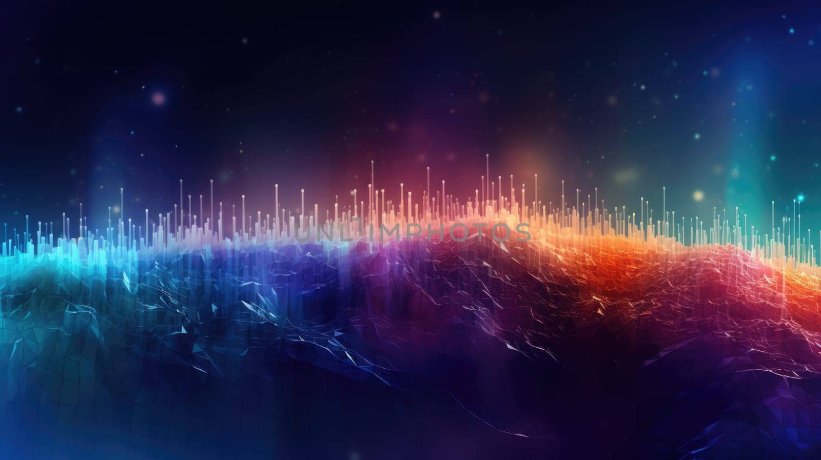 abstract tech futuristic digital background, ai