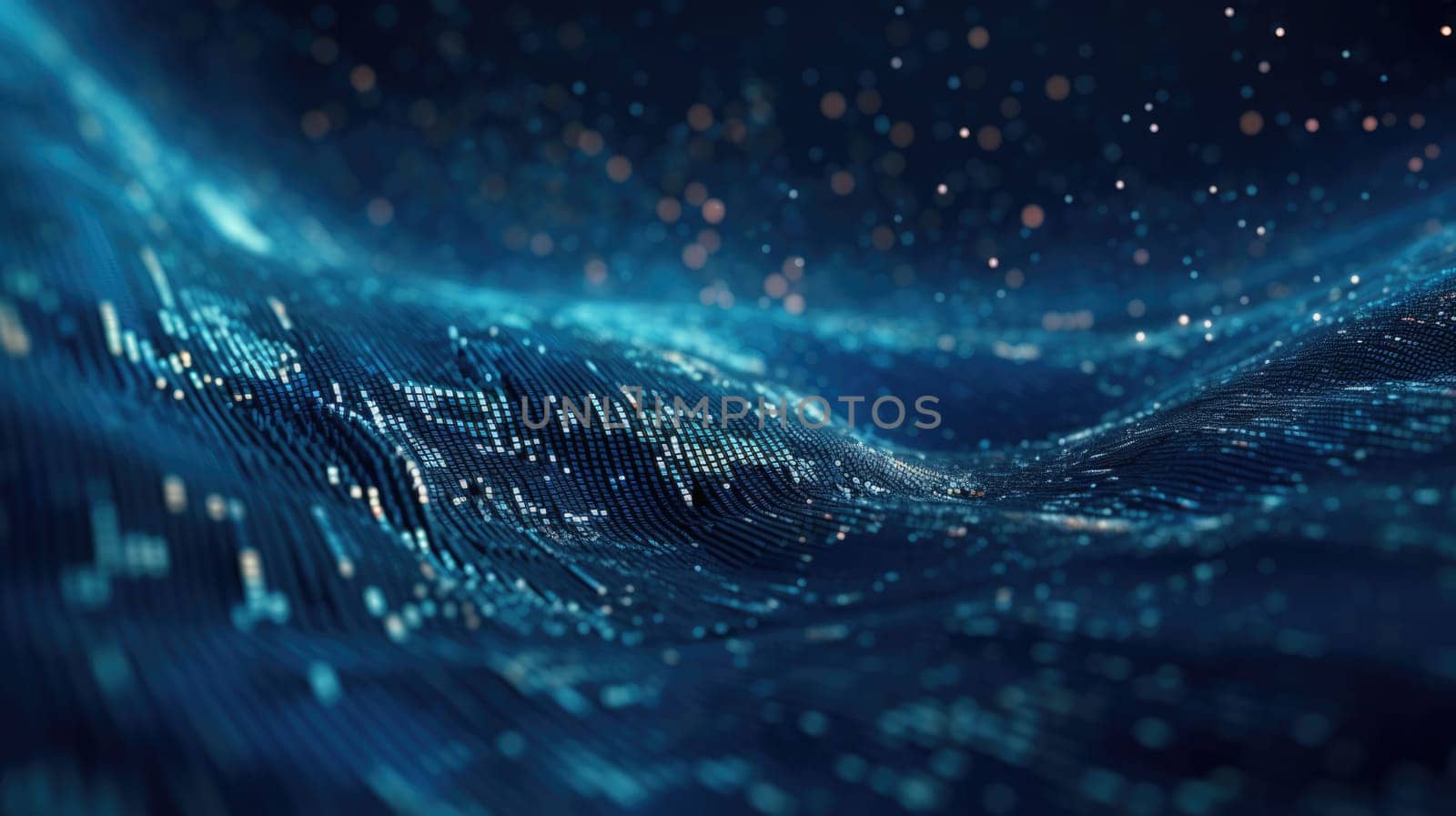 abstract tech futuristic digital background, ai