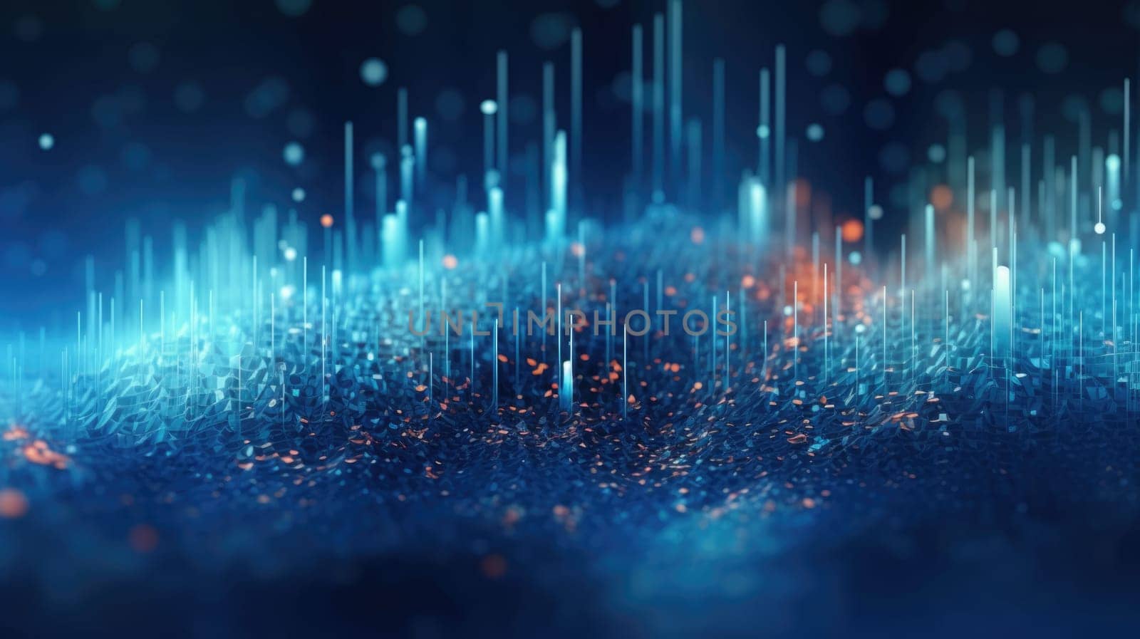 abstract tech futuristic digital background, ai