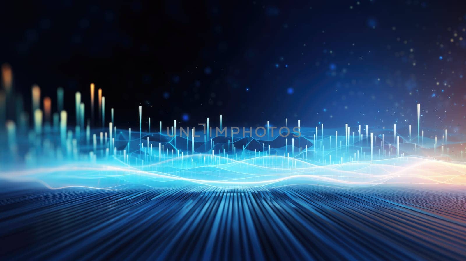 abstract tech futuristic digital background, ai