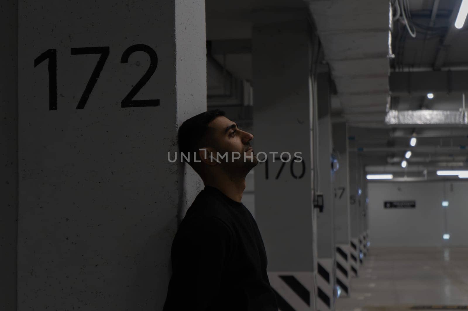 A person holding a sign. High quality photo