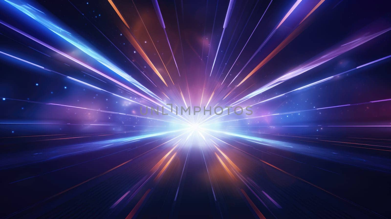 abstract light glowing space background, ai