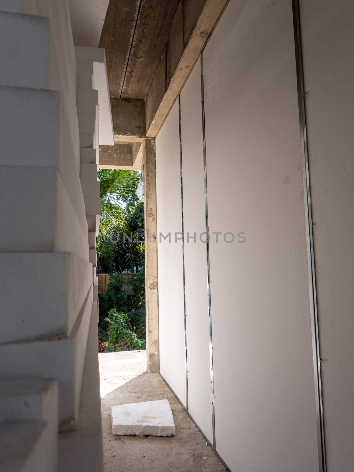 Expanded polystyrene Foam material for the light wall of the building