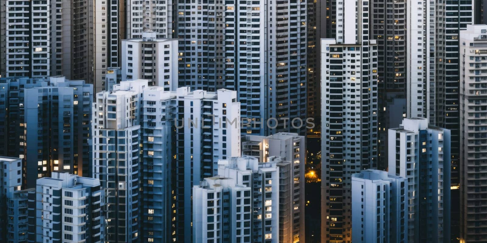 High density residential architecture city downtown buildings comeliness