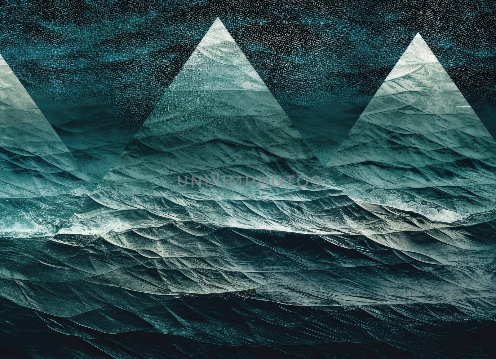 abstract ocean background with geometry shapes and water waves comeliness by biancoblue