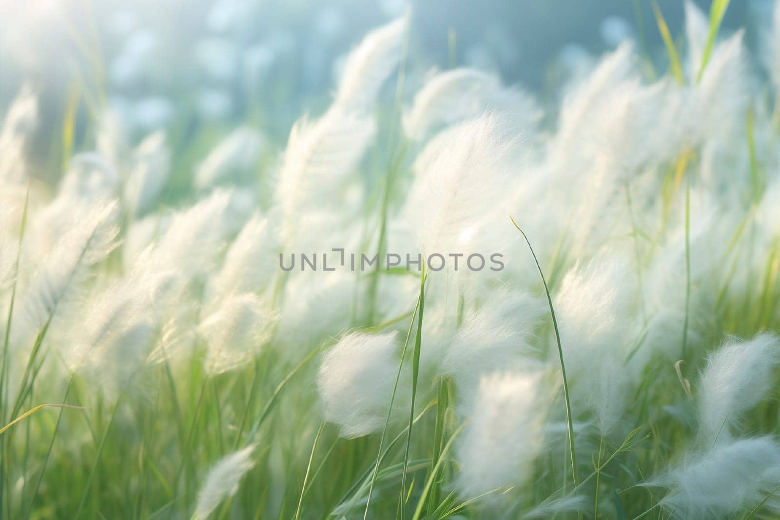 Dry reeds fluffy grass on a meadow in the sun. Abstract dry herbs background. High quality photo