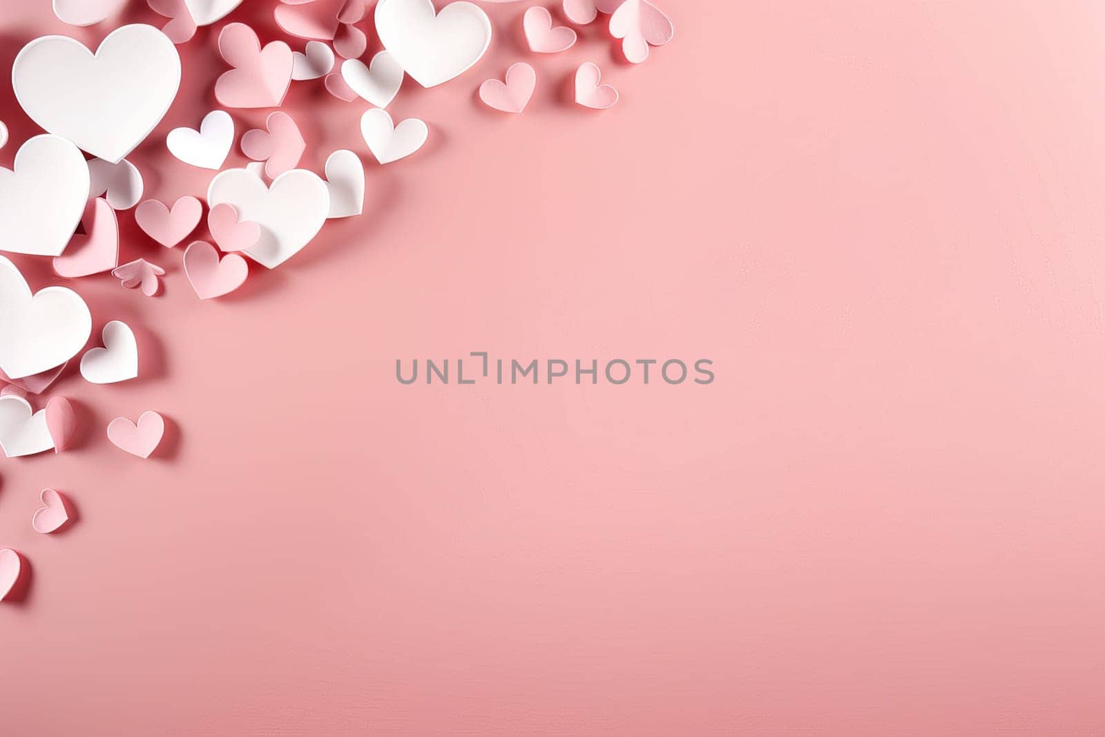 empty frame space blank with Valentine's Theme background, festival Valentines day, generative ai..