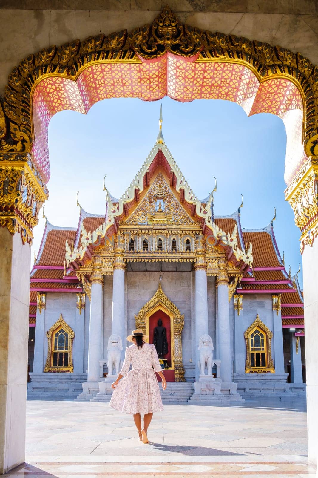Wat Benchamabophit temple in Bangkok Thailand, The Marble temple in Bangkok by fokkebok