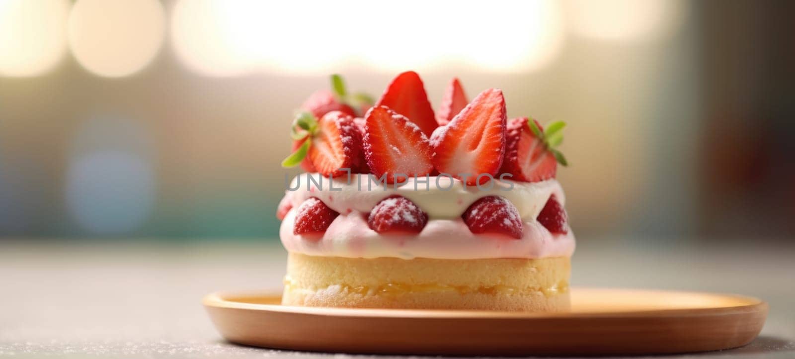 strawberry cake tart pie dessert pastry food, ai