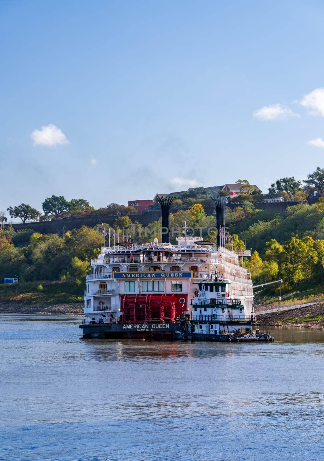 Paddle Steamer American Queen docked in Natchez Mississippi by steheap