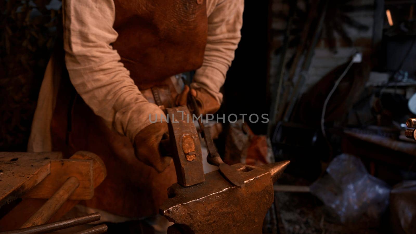 Hard work. Media. A man who works with iron products on the street using special equipment. High quality 4k footage