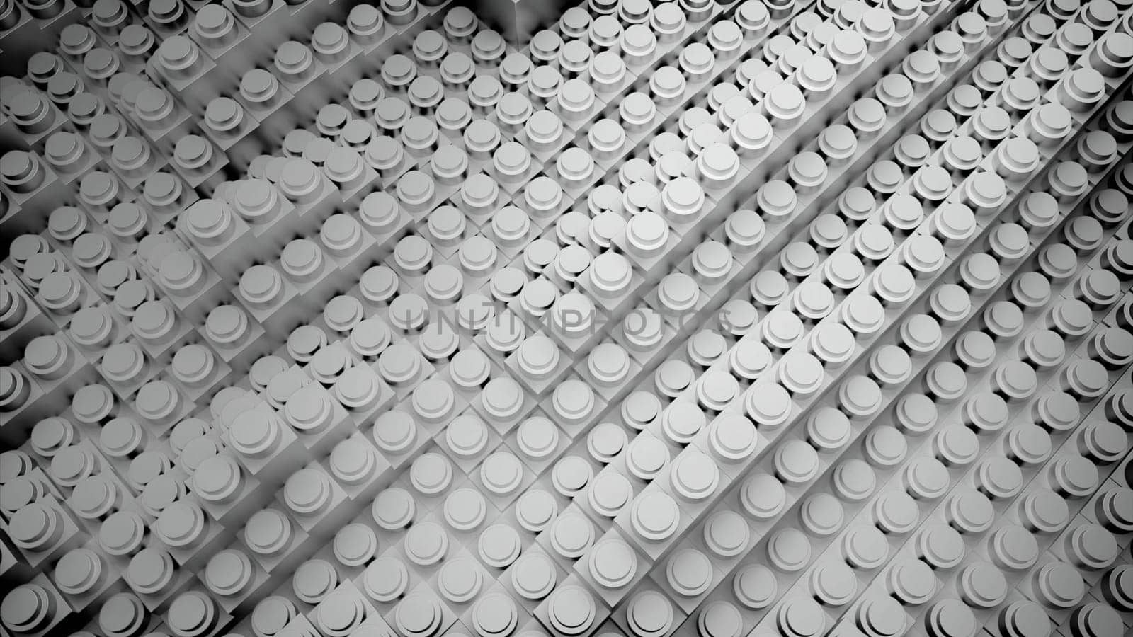 Monochrome waving tiles on long rows of stripes. Design. Black and white rippling plastic lines