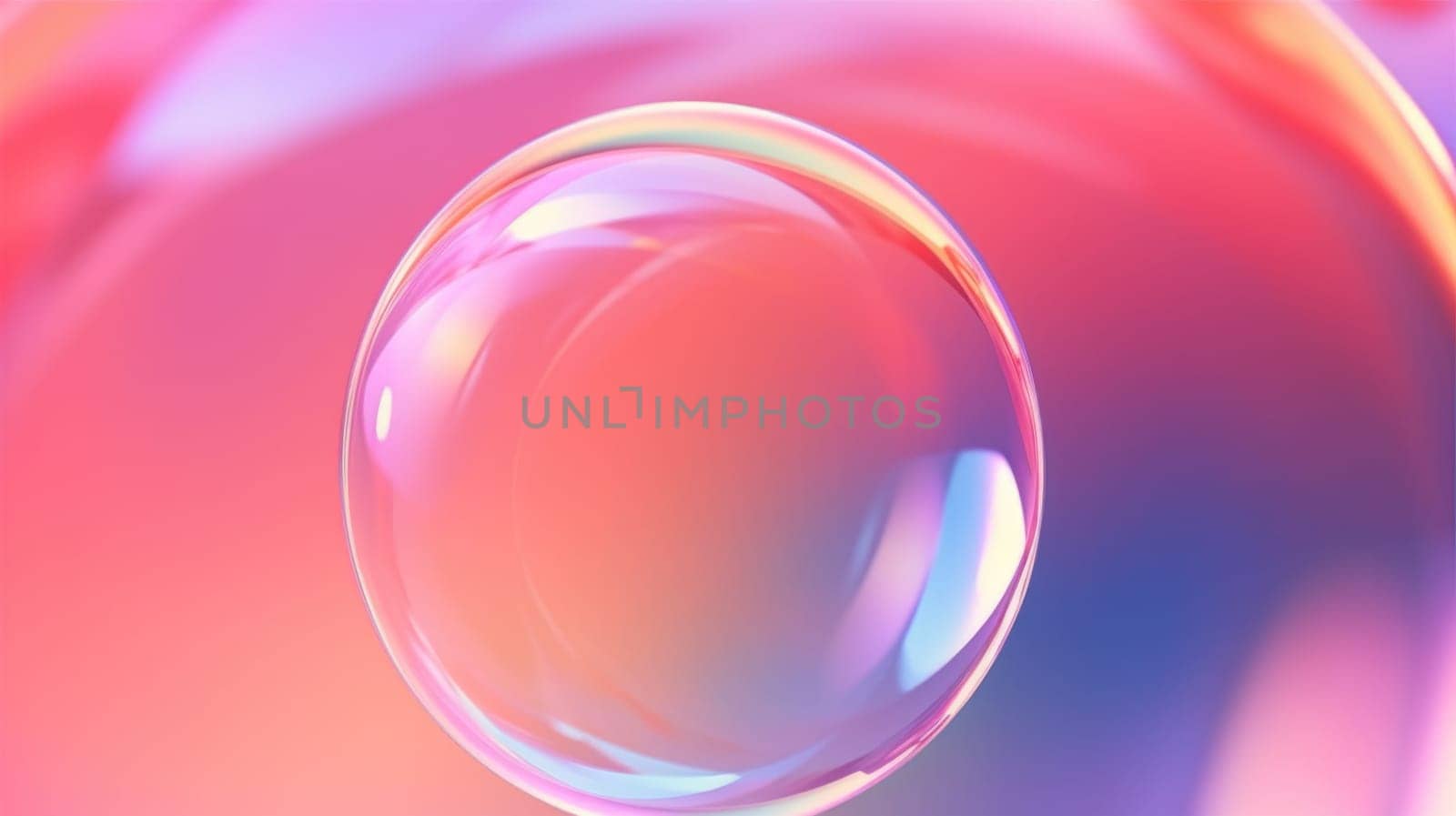 background with colorful and vibrant bubbles, ai