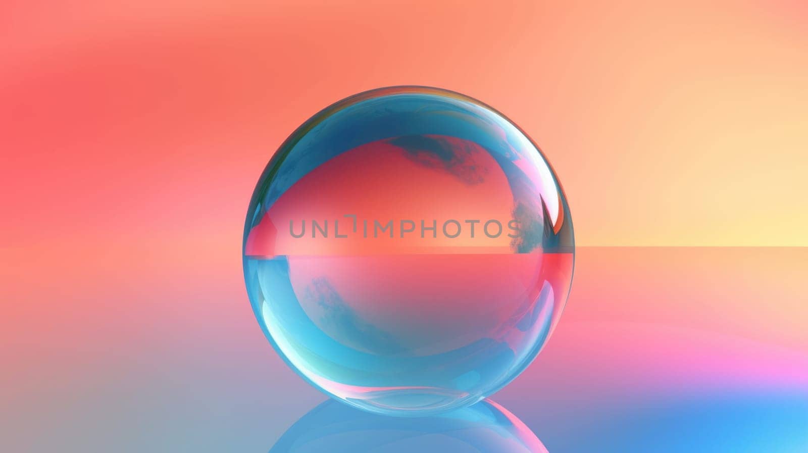 background with colorful and vibrant bubbles, ai