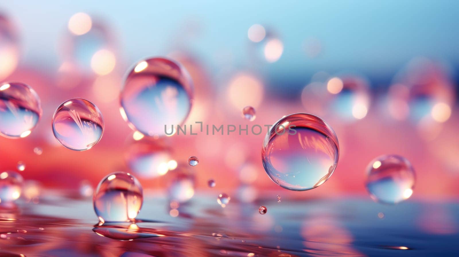 background with colorful and vibrant bubbles, ai