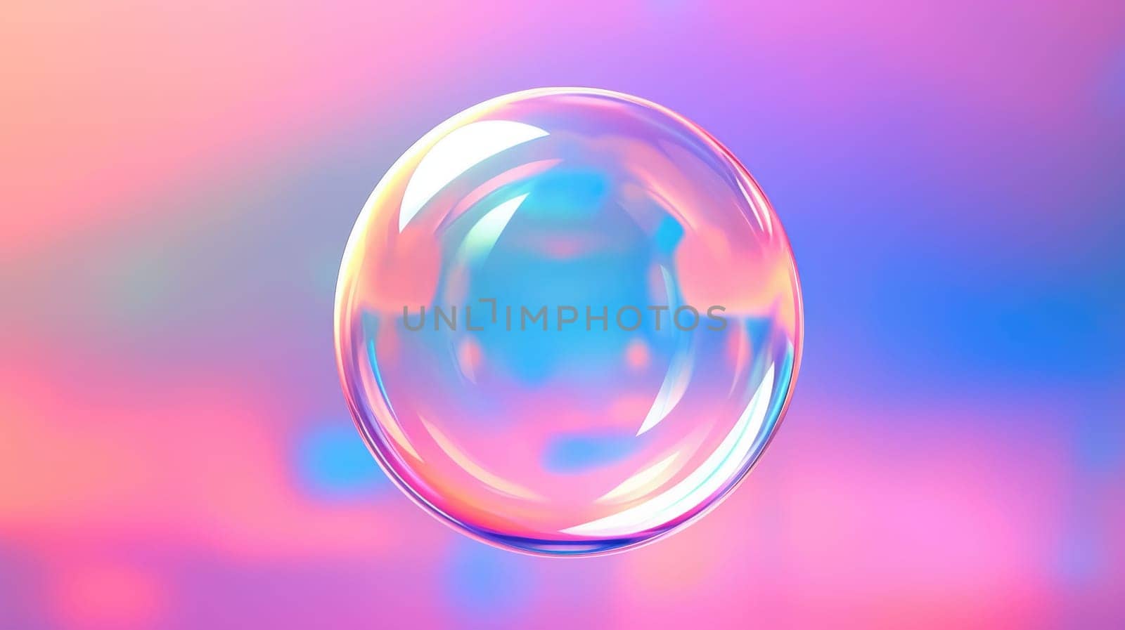 background with colorful and vibrant bubbles, ai