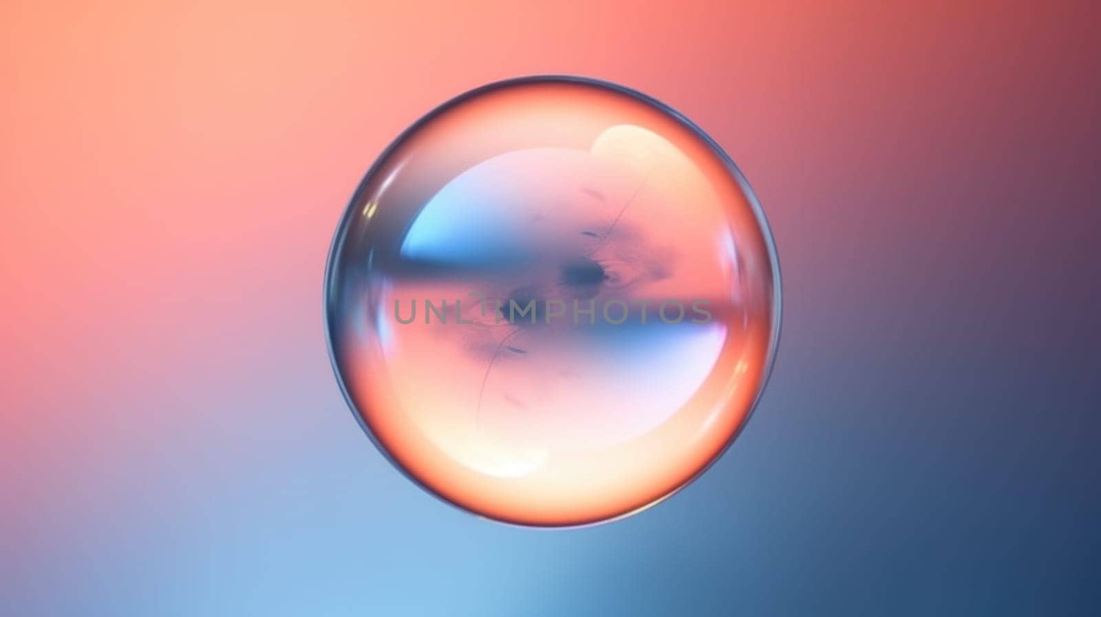 background with colorful and vibrant bubbles, ai