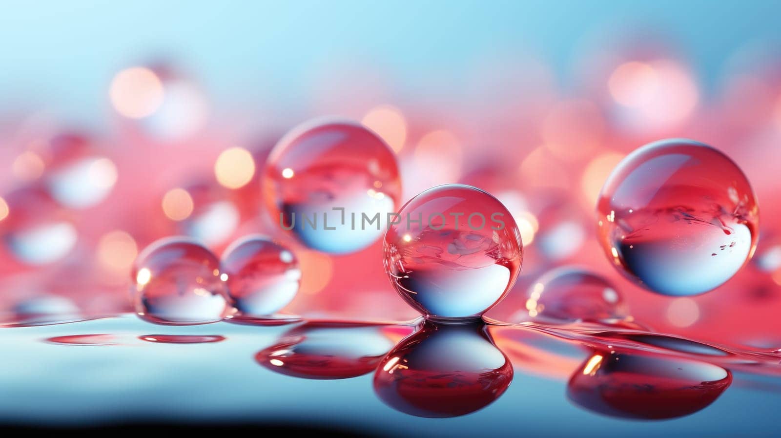 background with colorful and vibrant bubbles, ai