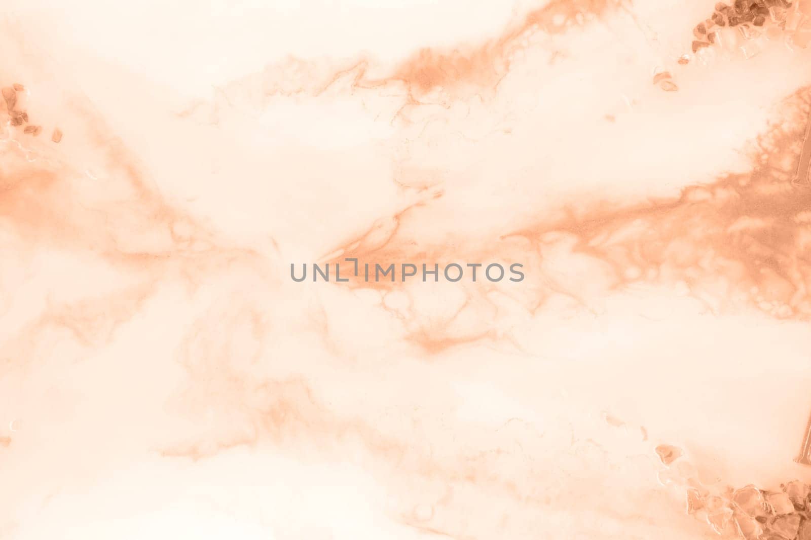 Epoxy resin paint, abstract background. Demonstrating the colors of 2024 - Peach Fuzz. by Annu1tochka