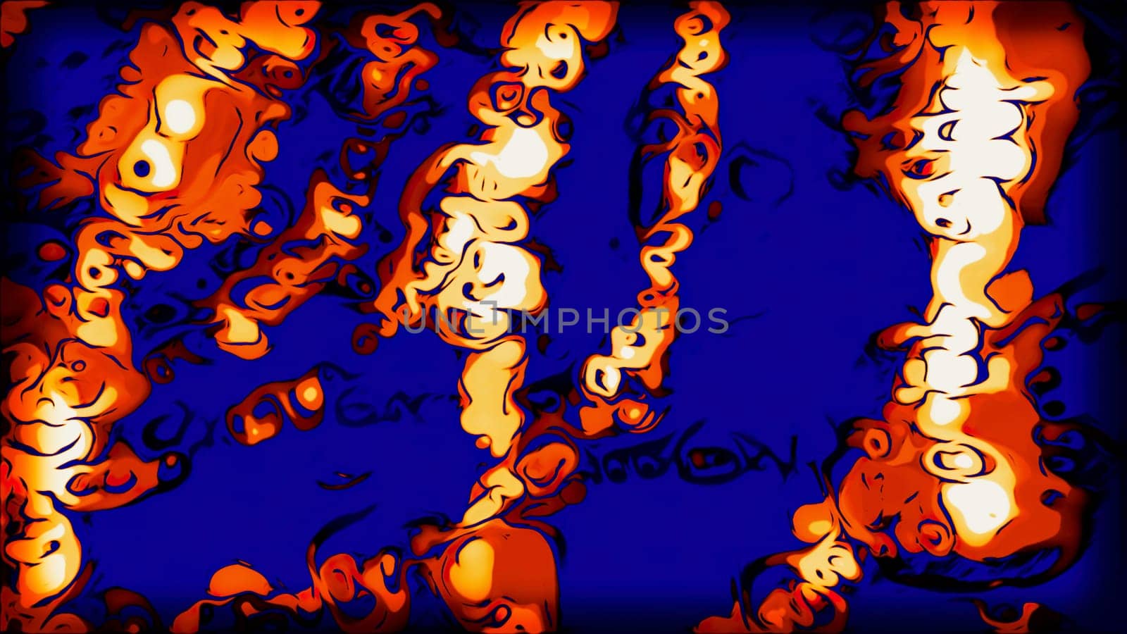 Dark background with purple orange patterns. Motion. Patterns of fine lines made in 3d format that shine. High quality 4k footage