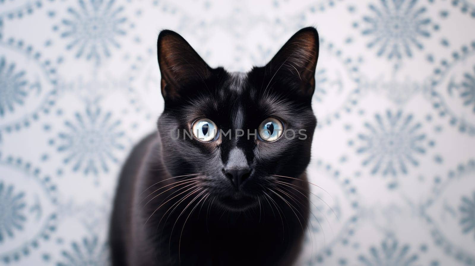 black cat pet portrait photography, ai by rachellaiyl