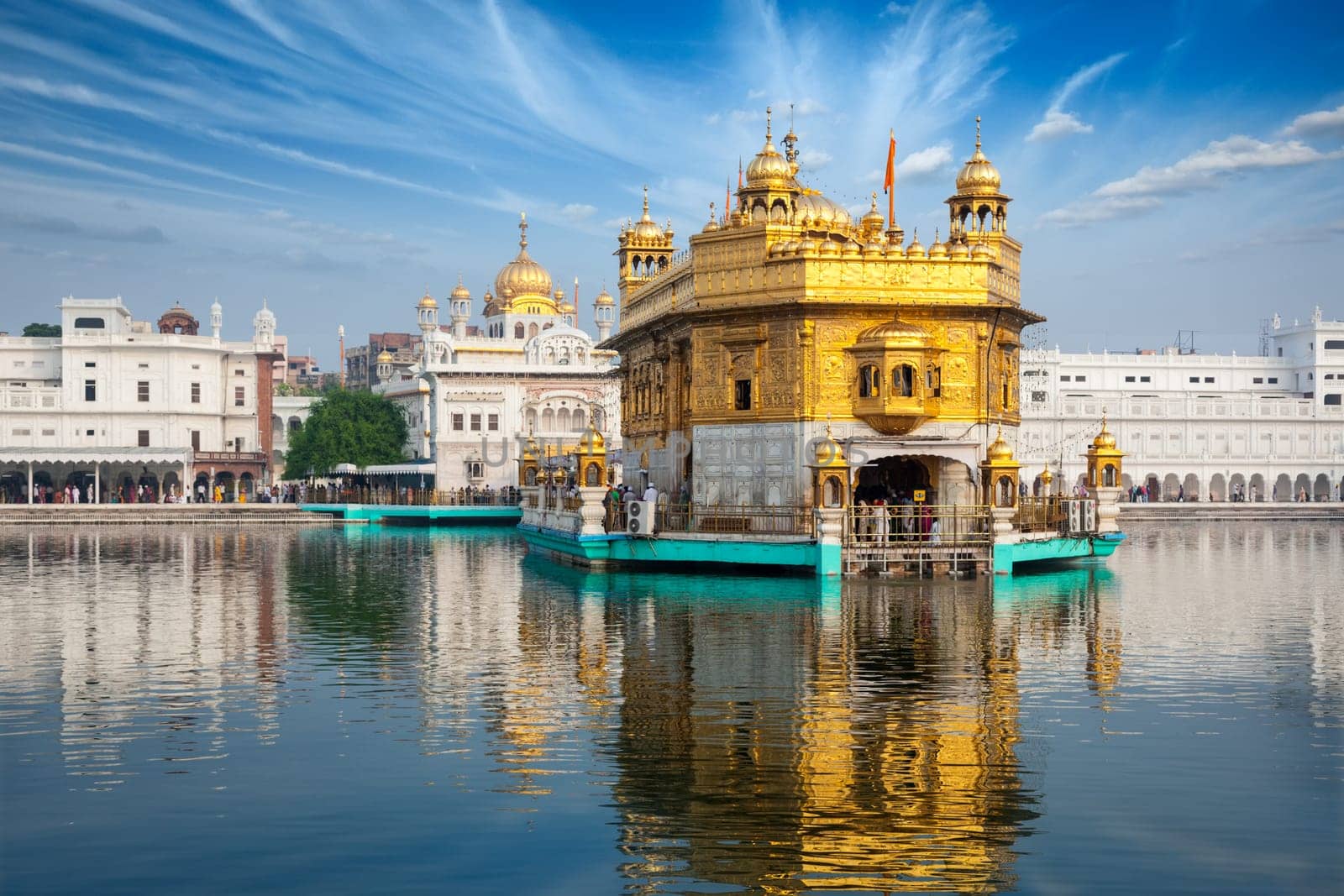 Sikh gurdwara Golden Temple (Harmandir Sahib). Holy place of Sikihism. Amritsar, Punjab, India