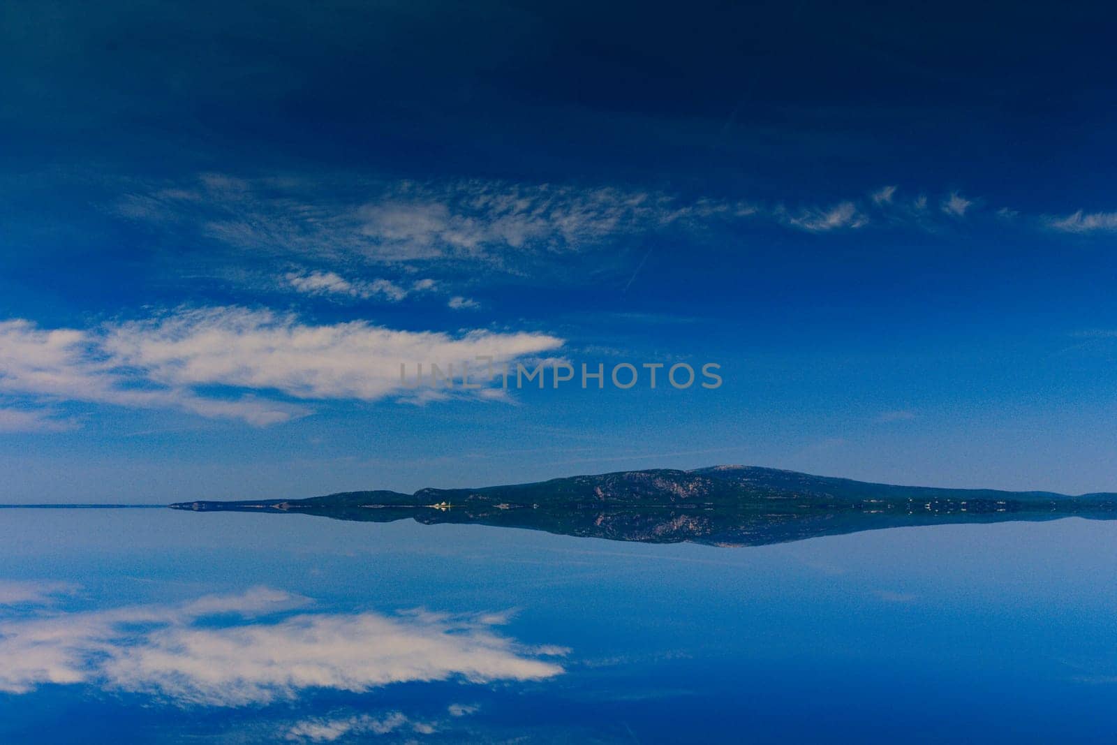 View of Mount Desert Island Maine Seen From Frenchman Bay