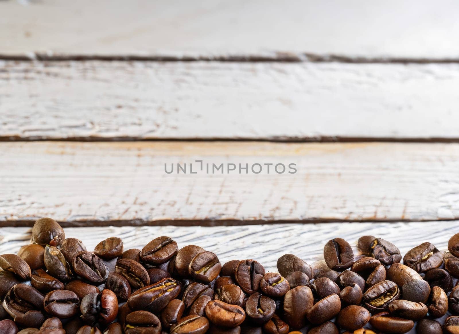 coffee seed frame with white copy space background