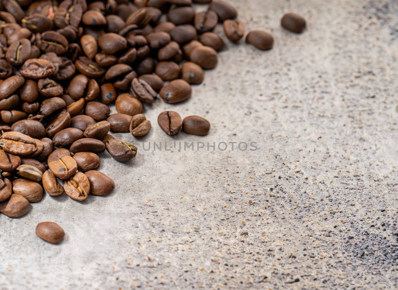  coffee seed frame with white copy space background. AI Generated. by PeaceYAY