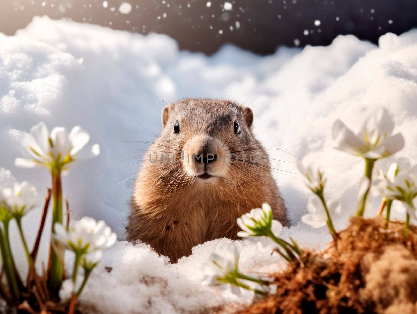 The groundhog came out of his hole. by Spirina