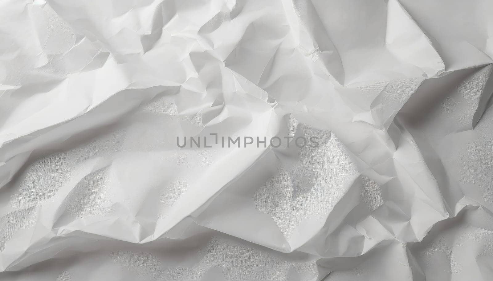 White crumpled paper texture background. by PeaceYAY