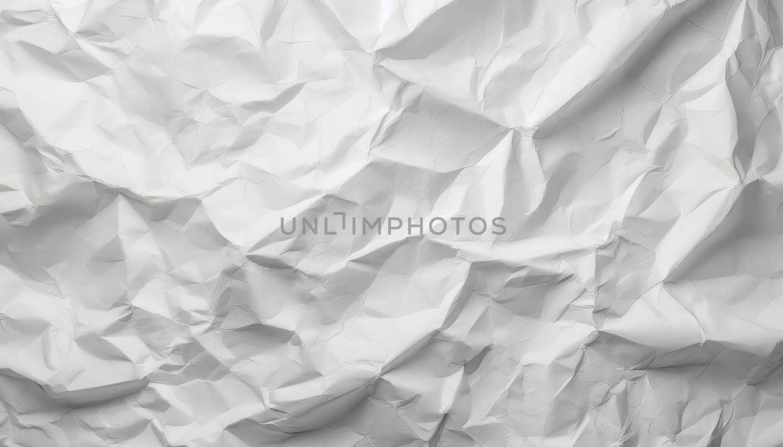 White crumpled paper texture background. Clean white paper