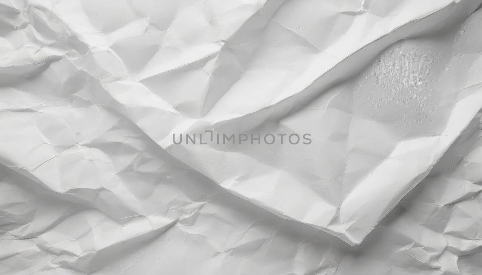White crumpled paper texture background. by PeaceYAY
