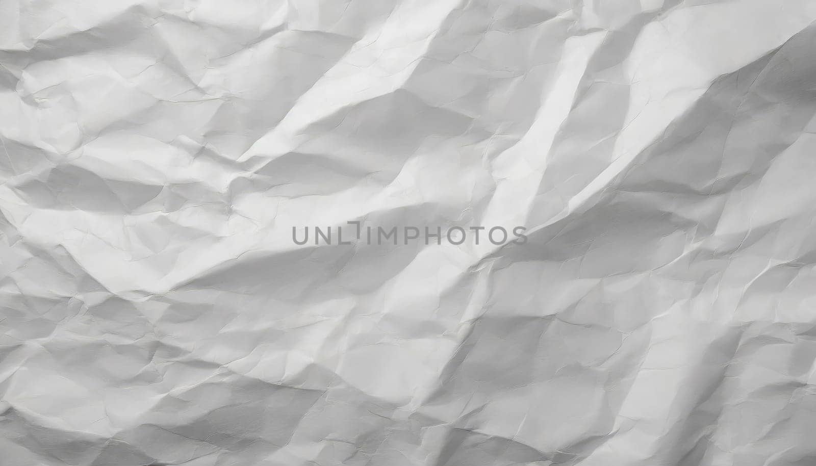 White crumpled paper texture background. Clean white paper