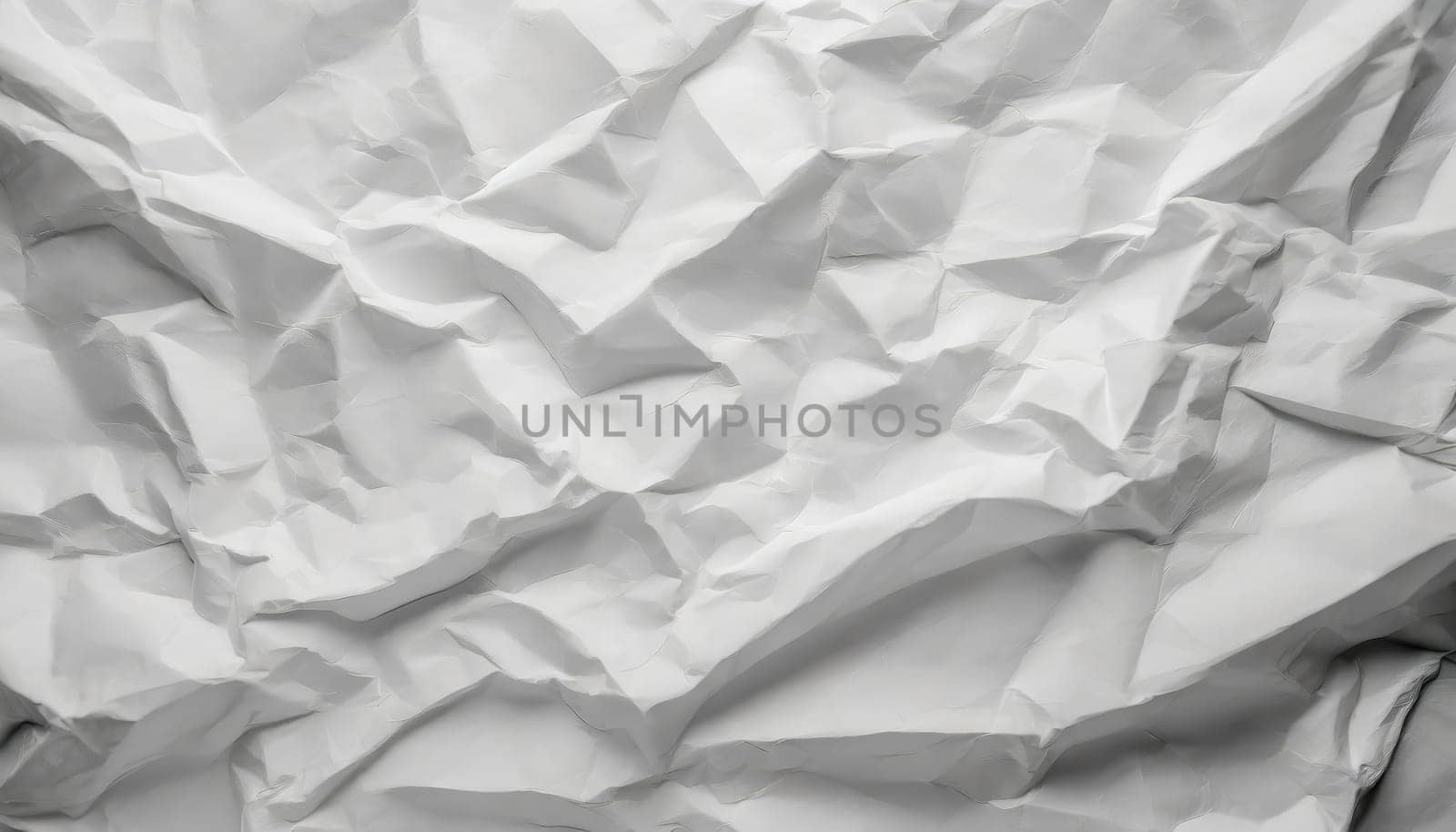 White crumpled paper texture background. Clean white paper