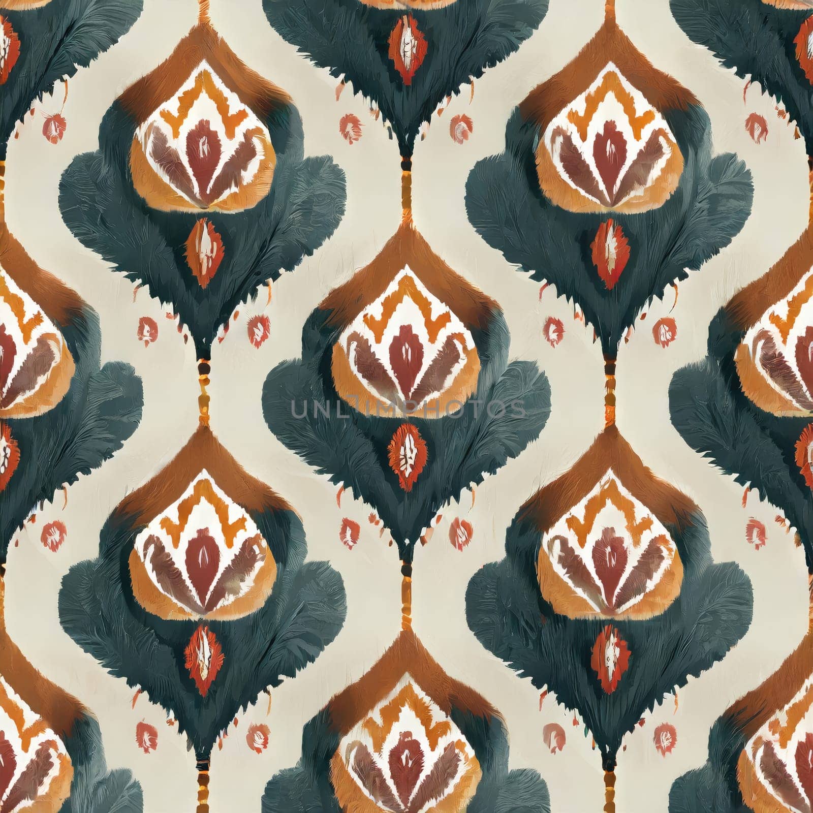 Ikat border geometric ethnic oriental pattern traditional on black background. by PeaceYAY