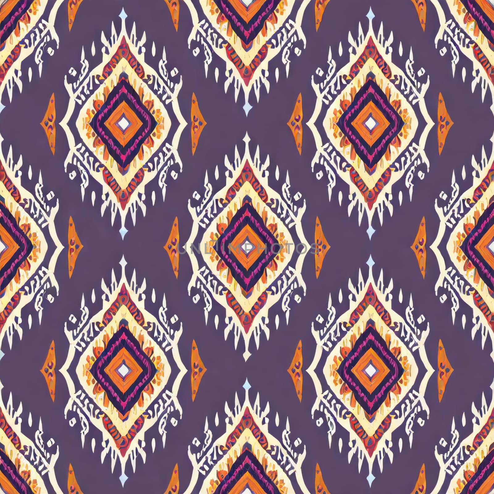 Digital seamless pattern etnic style block print by PeaceYAY