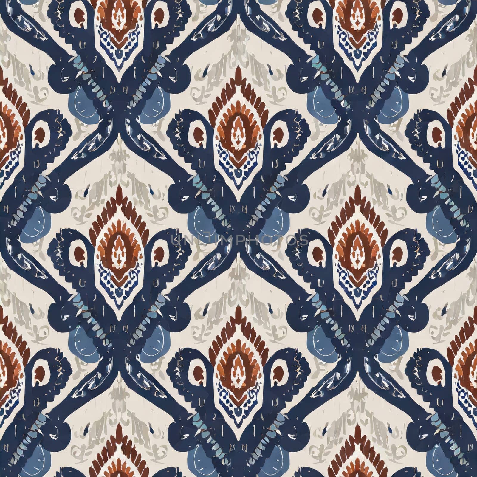 Thai Ikat paisley embroidery background.geometric ethnic oriental pattern traditional.Aztec style abstract