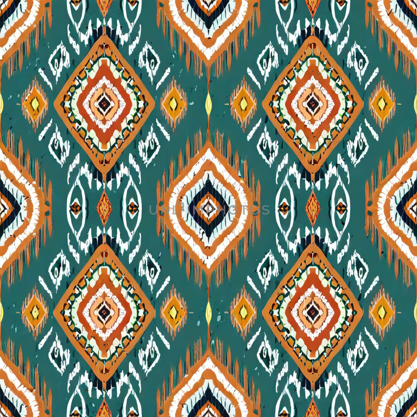 Digital seamless pattern etnic style block print by PeaceYAY