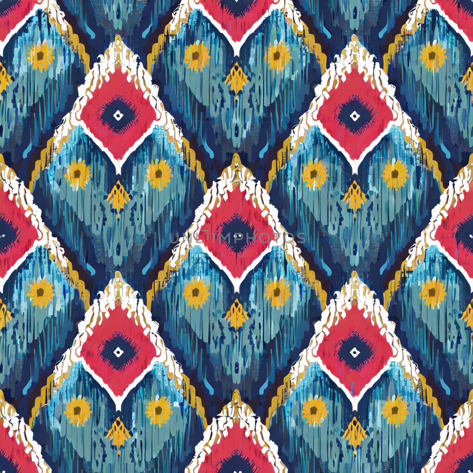 Ethnic abstract Seamless geometric pattern in tribal, folk embroidery, and Mexican style. Aztec geometric by PeaceYAY