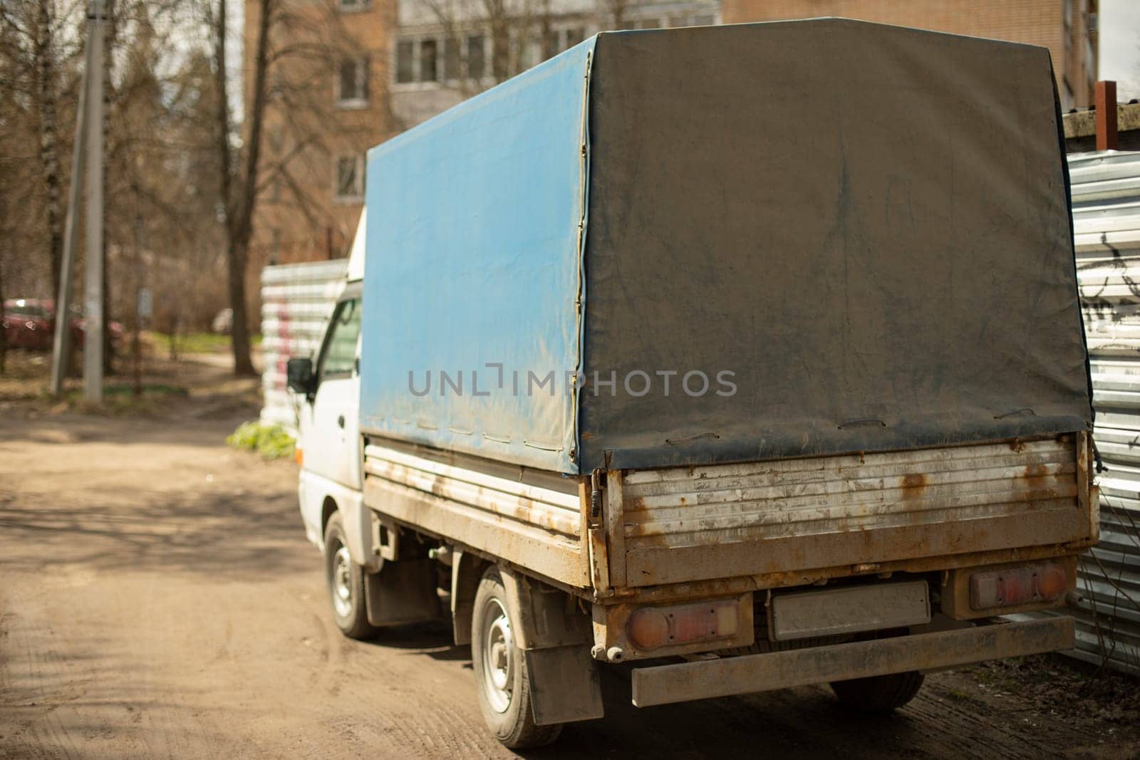 Car on road. Transport details. Car in city. by OlegKopyov