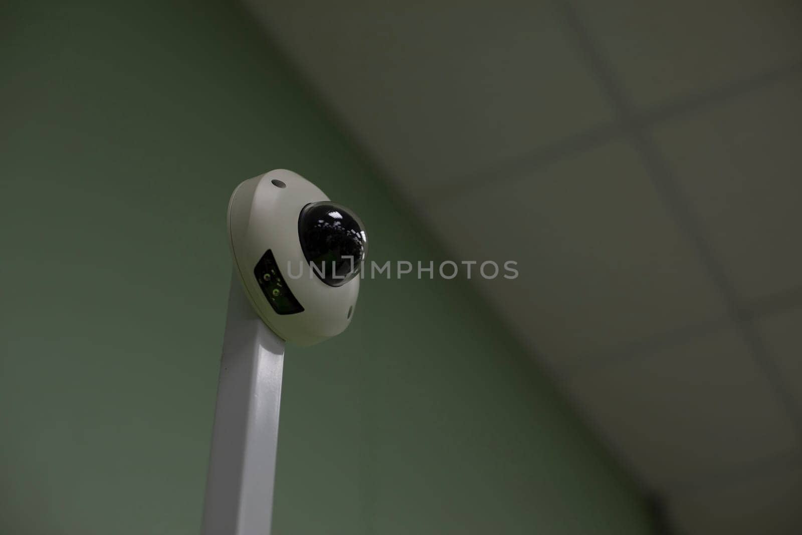 CCTV camera in store. Spherical camera. Secret surveillance. Motion Recorder. by OlegKopyov